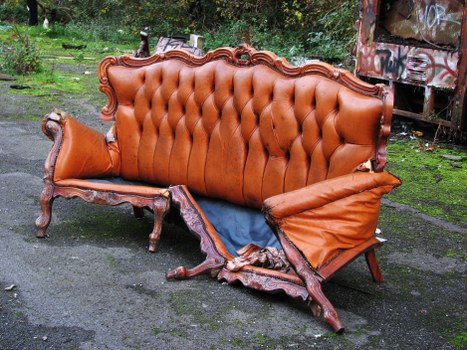 Customer and staff discussing accessible arrangements for commercial refuse collection